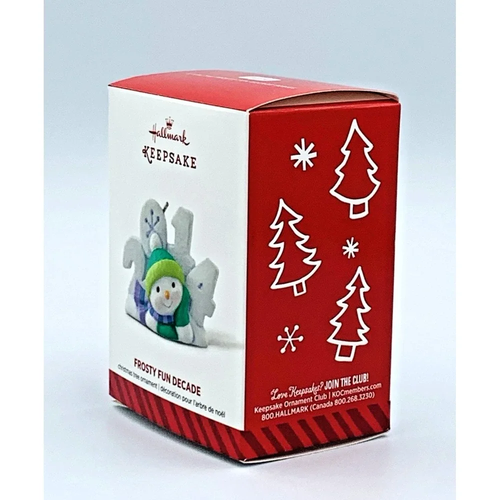 2014 Hallmark Keepsake 5th‎ In Frosty Fun Decade Snowman Series Ornament NIB NOS